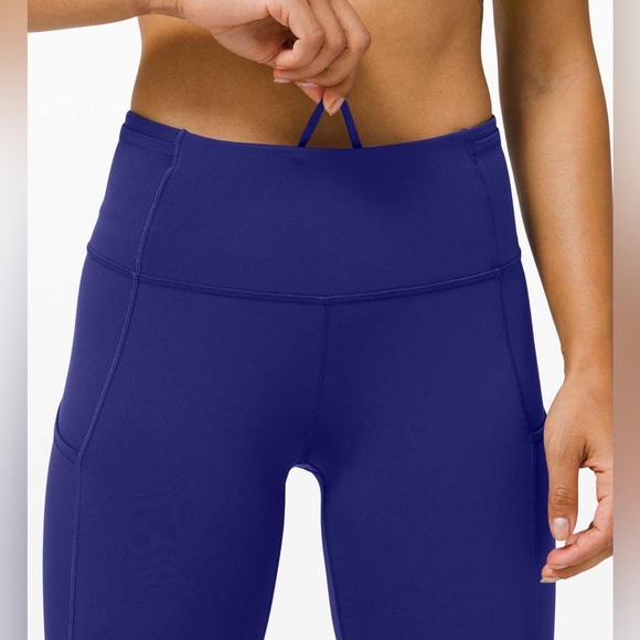 Lululemon Fast and Free High-Rise Crop II Leggings – True Navy - Picture 4 of 9
